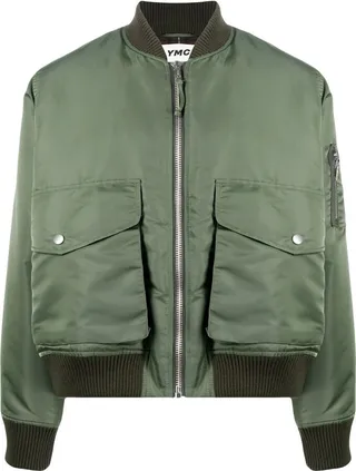 Zipped Bomber Jacket