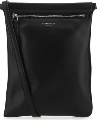 Saint Laurent Logo Flat Crossbody Bag