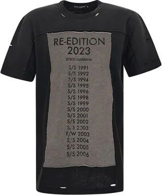 Dolce & Gabbana Re-Edition 2023 Distressed Printed T-Shirt