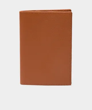 Ettinger Capra Passport Case in Tan