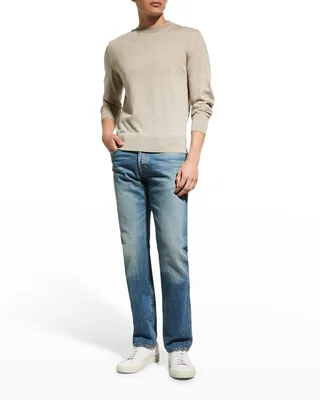 Men's Wool Knit Crewneck Sweater