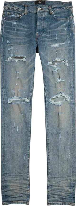 Amiri Thrasher Plus Distressed Skinny Jeans