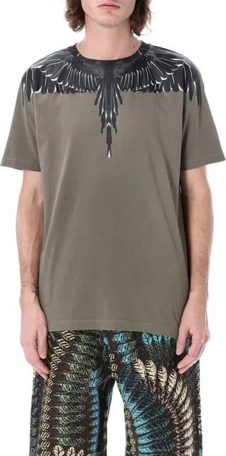 Marcelo Burlon County Of Milan Wings Printed Crewneck T-Shirt