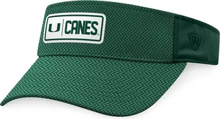 Men's Top of the World Green Miami Hurricanes Sunrise Adjustable Visor