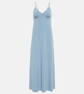 Jersey slip maxi dress