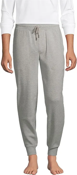 Lands' End Men's Tall Waffle Jogger Pajama Pants
