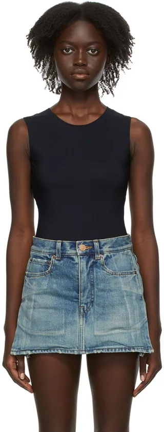 Maison Margiela Black Jersey Second Skin Bodysuit