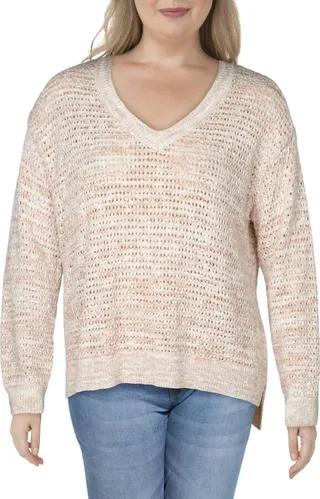 Vera Womens Knit V Neck V-Neck Sweater