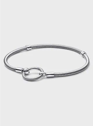 Pandora Moments O Closure Snake Chain Bracelet