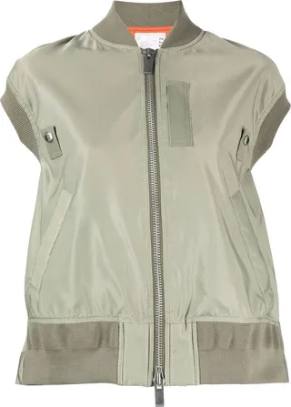 Sleeveless Bomber Jacket