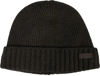 Barbour Logo Patch Knitted Beanie