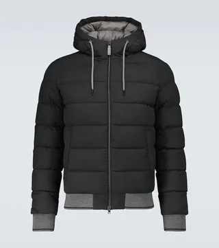 Eolo Effetto suede bomber jacket