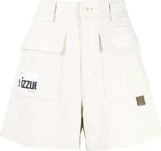 High-Waist Cargo Shorts
