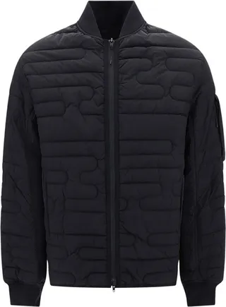 Y-3 Quilted Zip-Up Bomber Jacket