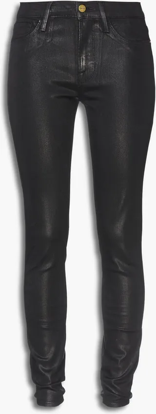 Le Skinny de Jeanne coated high-rise skinny jeans