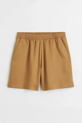 Lyocell-blend Bermuda Shorts