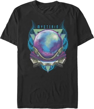 Men's Marvel Spider-Man: Far From Home Mysterio Masked T-Shirt - Black - Large