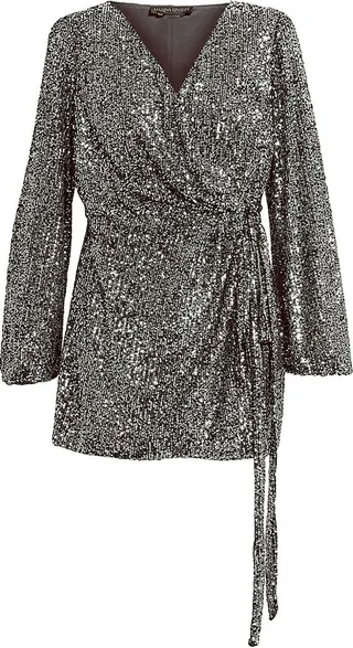 Festivo Sequin Wrap Tunic