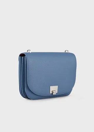 Shoulder bag with deer-print flap