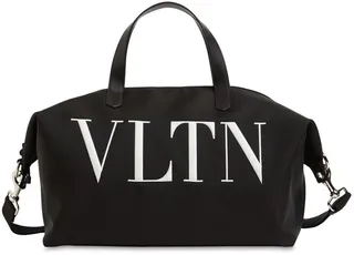 VLTN printed nylon duffle bag