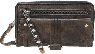 Free People We The Free Perri Leather Crossbody (Aged Graphite) Handbags
