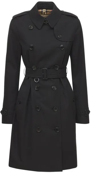 Mid-length Kensington canvas trench coat