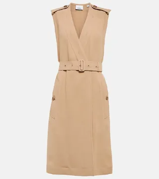 Maddison belted wrap minidress