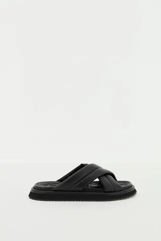 Dolce & Gabbana Faux Leather Slides