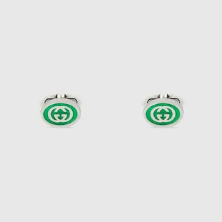Interlocking G enamel cufflinks