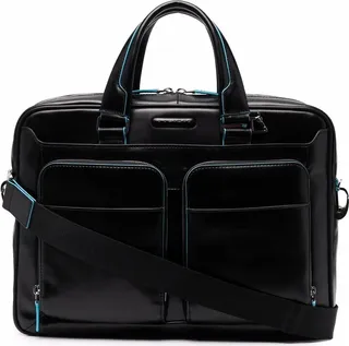 Contrast-Stitching Work Bag