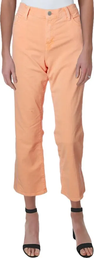 Selena Womens Faded Mid-Rise Bootcut Jeans