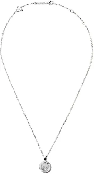 18kt white gold Happy Diamond Icons pendant necklace