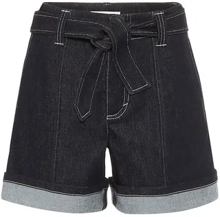 High-rise denim shorts