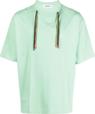 multicord crew-neck T-shirt