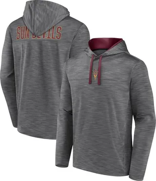 NCAA Arizona State Sun Devils Men's Back Logo Heathered Gray Hoodie - L