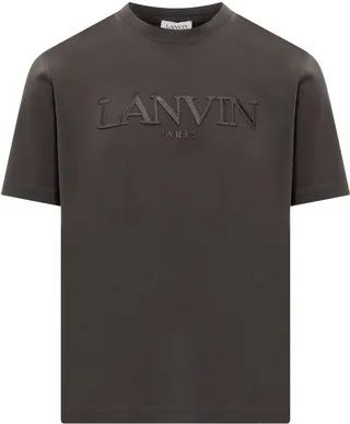 Lanvin Logo Embroidered Crewneck T-Shirt