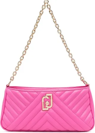 Small Quilted Faux-Leather Tote