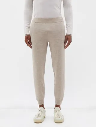 Rod Knitted Wool Track Pants