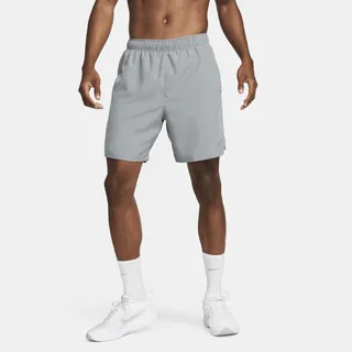 Nike Men's Challenger Dri-FIT 7" Brief-Lined Running Shorts in Grey