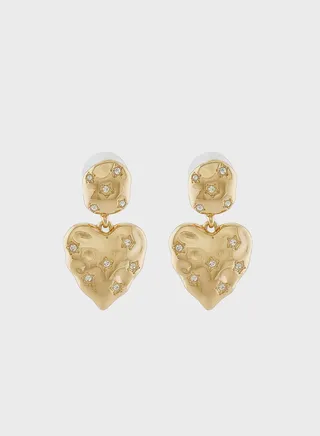 Heart Drop Earrings