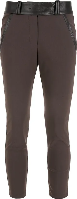 Skinny-Cut Cropped Trousers