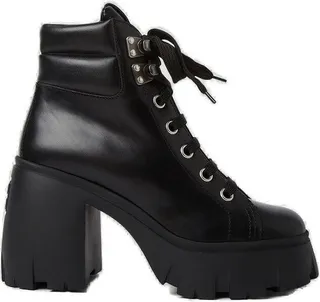 Miu Miu Platform Lace-Up Boots