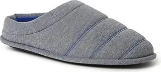Dearfoams Men's Asher Quilted Jersey Clog Slipper