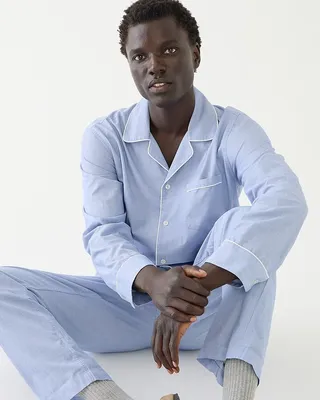 Pajama set in cotton poplin