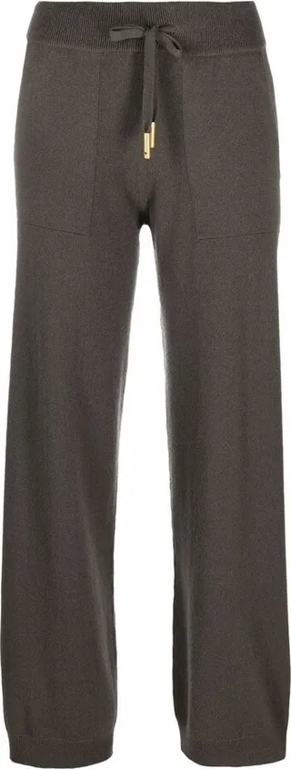 Drawstring-Waist Cashmere-Blend Trousers
