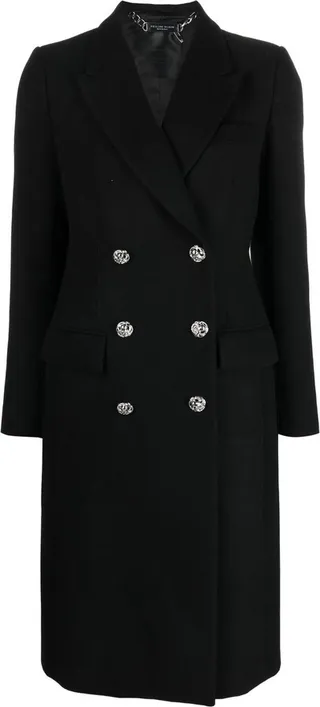 Double-Breasted Mid-Length Coat