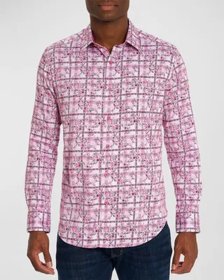 Men's Vine Cotton-Stretch Sport Shirt