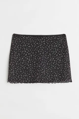 Mesh Mini Skirt