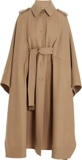 Chloé Tie-Waisted Cape