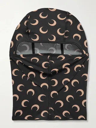 Logo-Print Stretch Recycled-Shell Balaclava